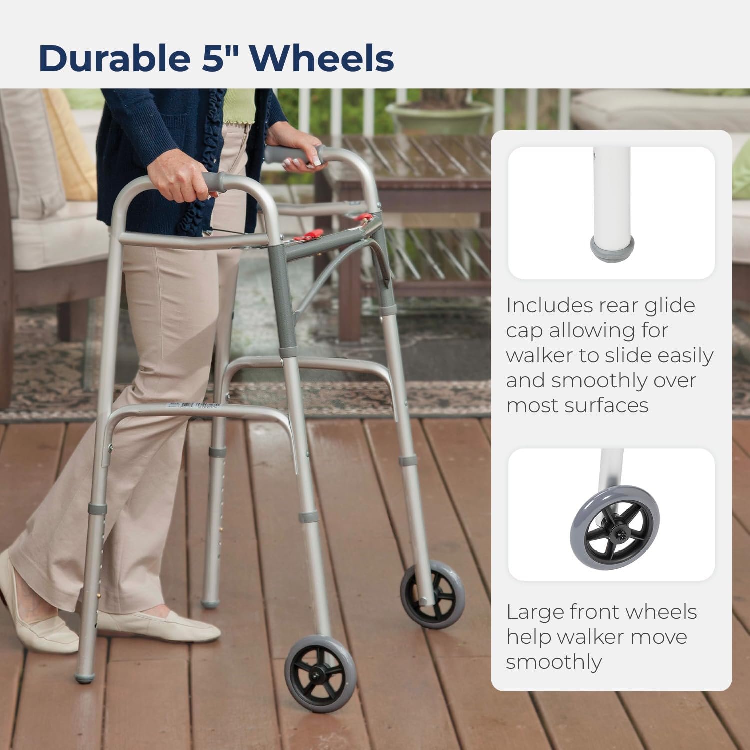 Drive Medical 10210-1 Folding Walker Review drive-medical-10210-1-2-button-folding-walker-with-wheels-rolling-walker-front-wheel-walker-lightweight-walkers-for-seni-4