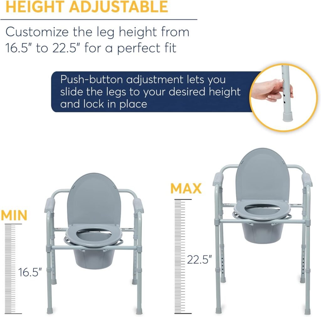 Drive Medical 10257BL-1 4 Wheel Rollator Walker With Seat, Steel Rolling Walker, Height Adjustable, 7.5 Wheels, Removable Back Support, 300 Pound Weight Capacity, Blue